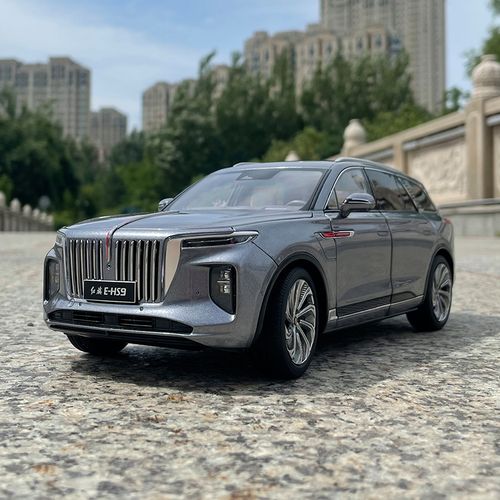 雨萱汽文 红旗e-hs9越野车suv 1:18 合金仿真汽车模型 红旗ehs9车模