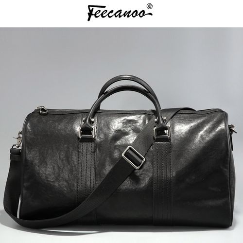 小众包 男士旅行包 出差商务手提包 真皮男包斜挎包男包奢侈品牌