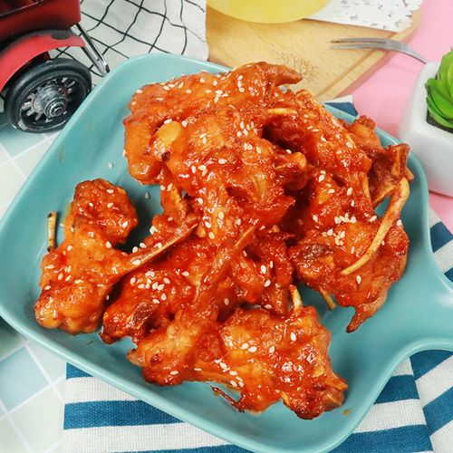 qq鸡架半成品炸鸡叉骨油炸小吃商用鸡锁骨脆鸡架烧烤食材冷冻鸡块