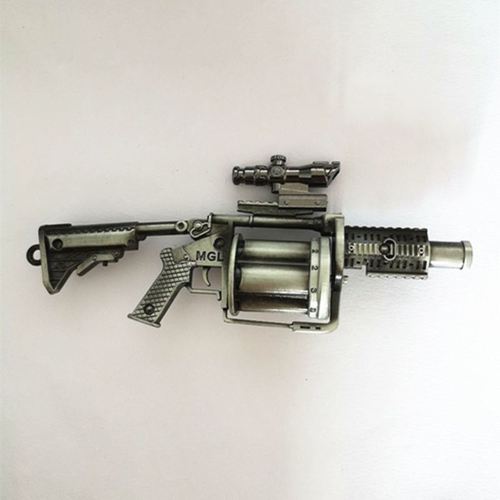 和平精英mgl榴弹发射器合金武器模型玩具动漫钥匙扣挂饰金属摆件