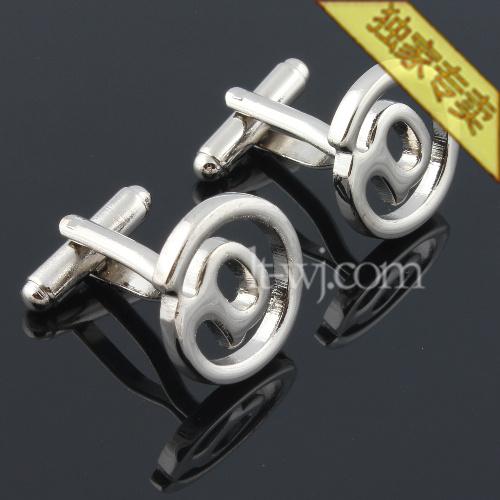 优质法式袖扣袖口袖钉 男士cufflinks 象形袖扣 at标志