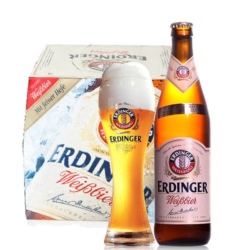 德国原装进口艾丁格小麦白啤酒erdinger 500ml*12瓶精酿啤酒包邮