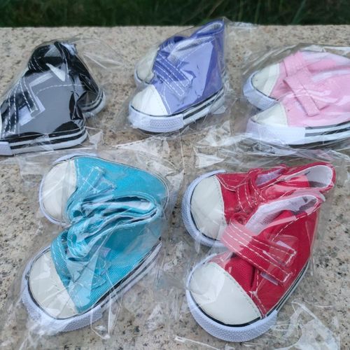 上新-清库存46厘米美国女孩亚历山大娃娃配件帆布鞋子内长6厘米