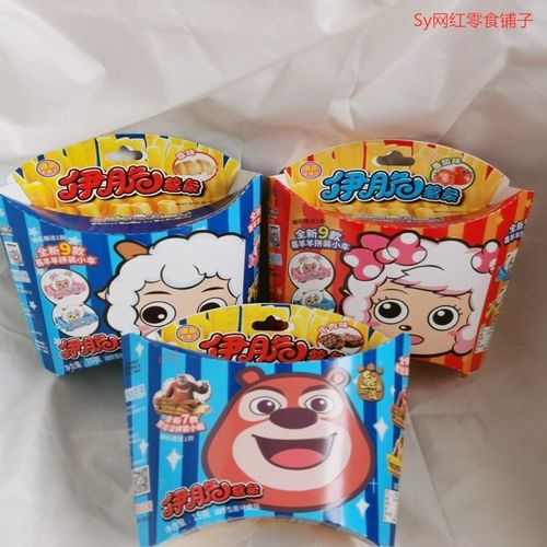 儿童零食添乐卡通王15g伊脆薯条喜羊羊熊出没番茄味牛肉味原味