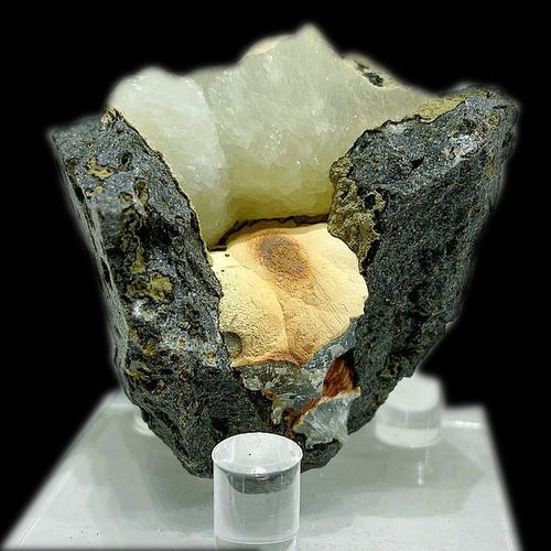 新品种白色方解石球原石摆件矿物晶体标本观赏石奇石科普晶簇01