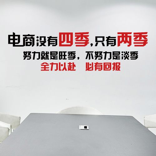 双十一电商公司办公室墙面装饰文化墙贴纸11文字布置员工励志标语