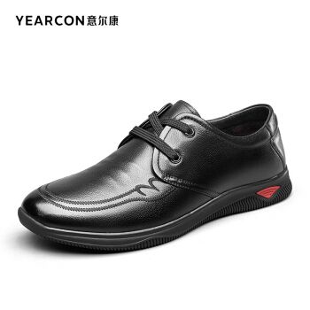 意尔康 休闲皮鞋男秋季新款豆豆鞋男透气英伦休闲鞋男鞋潮流韩版男士