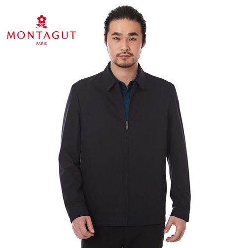 montagut/梦特娇2020秋冬新款式夹克男茄克商务休闲翻领外套男装