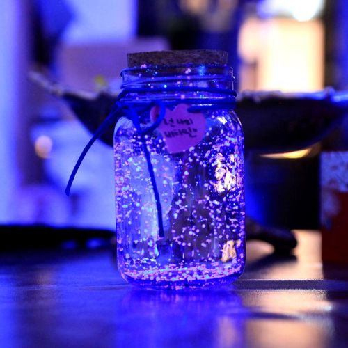 瓶子 玻璃 许愿瓶 星空流沙许愿瓶 玻璃 创意 手工 夜光 diy发光