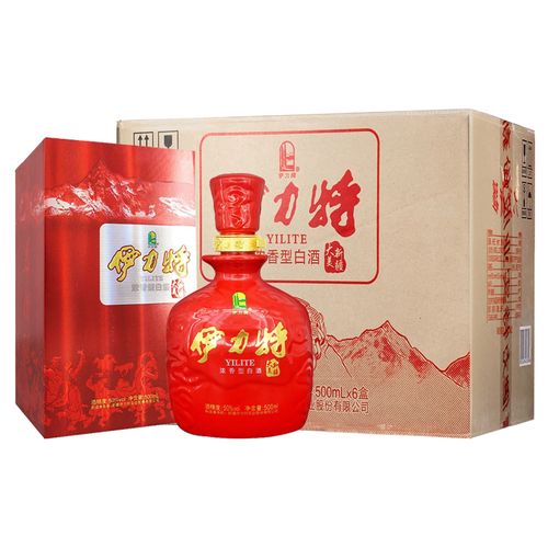 50度 伊力特 大美新疆 高度 浓香型白酒 500ml 6瓶 整箱装
