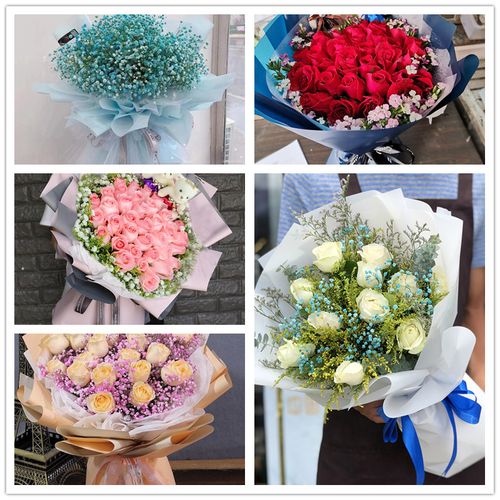 妇女节送女朋友混搭红玫瑰花束礼盒北京市怀柔平谷区同城速递鲜花