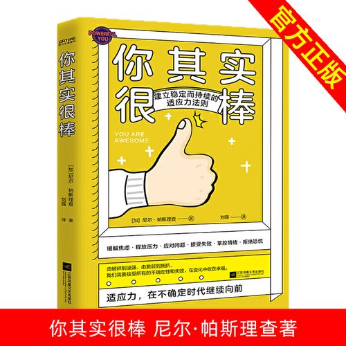你其实很棒:建立稳定而持续的适应力法则 尼尔·帕斯理查著 心理学