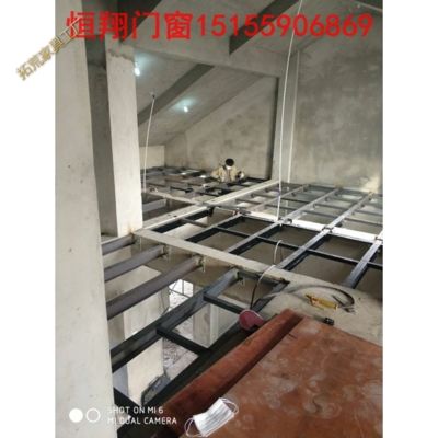 新结构隔层搭建楼梯花纹板复式现浇混泥土阁楼阳光房槽z钢合肥木
