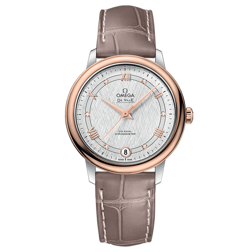 omega欧米茄手表碟飞系列时尚机械表皮带女表424.23.33.20.52.002