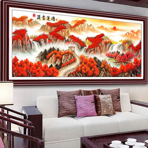 2021年钻石画满钻新款鸿运当头风景钻石绣点贴钻十字