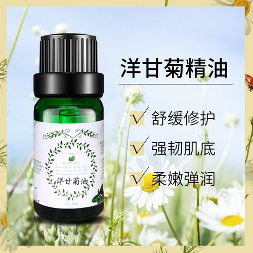 正品德国洋甘菊精油 10ml单方植物脸面面部护肌肤紧致按摩香薰包
