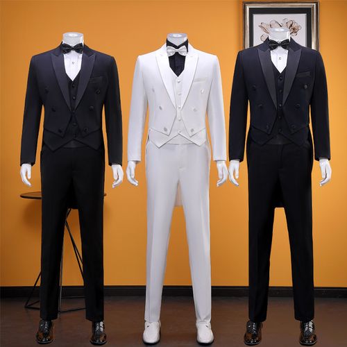 燕尾服男2020新款新郎礼服影楼舞台演出美声大合唱