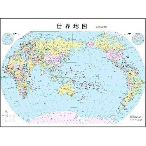 世界地图全开图(比例尺1:36000000)(中英文对照)