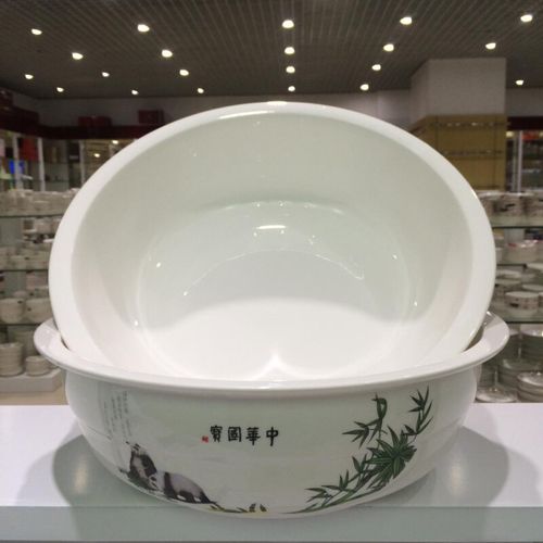 陶瓷盆厨房用和面盆大号加厚汤盆发面盆揉面盆传统瓷盆香满园大号
