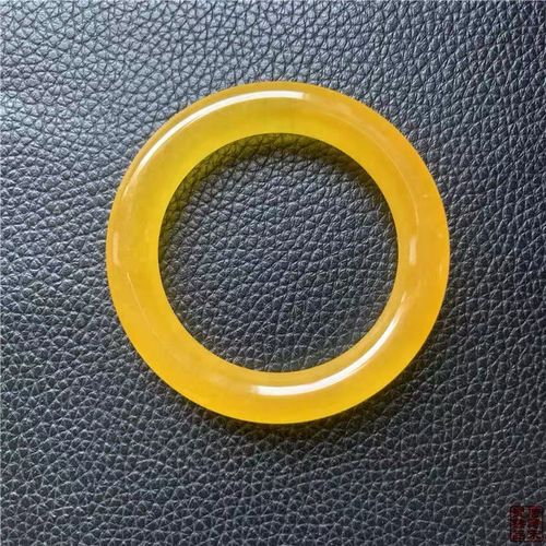 缅甸天然a货翡翠手镯黄冰种黄翡圆条玉镯清朝古玉手饰传世老货