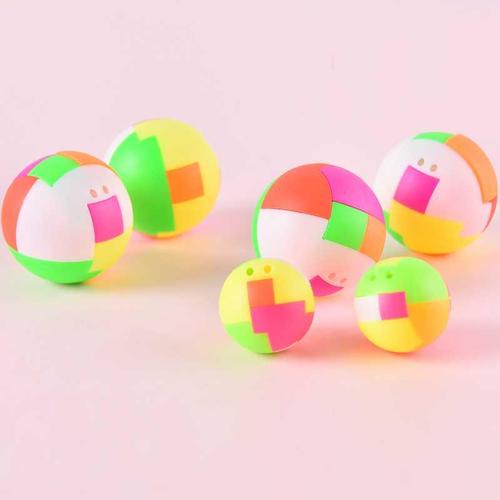 创意孔明锁鲁班锁智力拼装塑料小圆球儿童益智玩具小学生拆装解锁