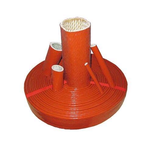 供应直径110mm 钢厂防火管 高温隔热绝缘保护外胶管 耐高温防火管