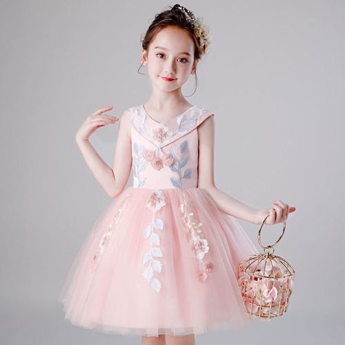 女童夏装连衣裙纱裙六一儿童演出服公主裙超洋气小女孩裙子彩虹裙