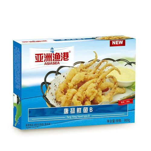 亚洲渔港冷冻唐扬鱿鱼须b炸鱿鱼须半成品油炸小吃披萨烘焙原料