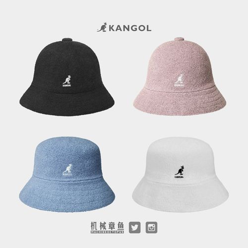 袋鼠帽子kangol渔夫帽遮阳帽男女大头围潮牌毛巾帽盆帽圆顶平顶款