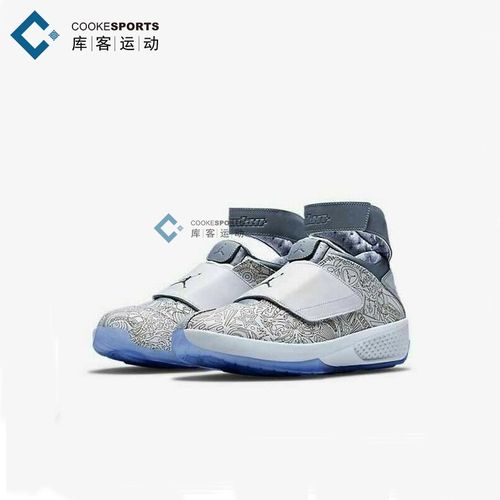 库客 air jordan20 aj20黑红 黑白镭射男子篮球鞋 310455-002-003