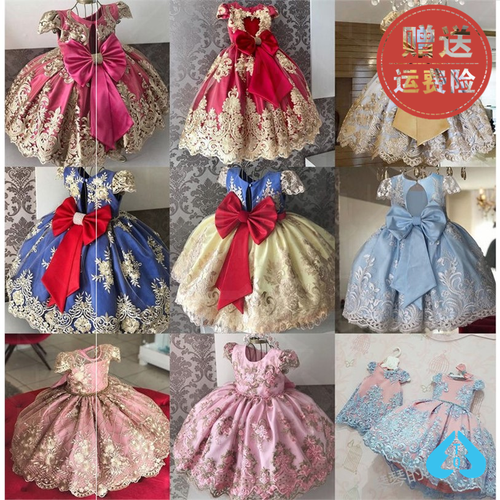 英式女童宫廷公主裙中世纪宫廷风儿童晚礼服宫廷裙欧洲欧式复古