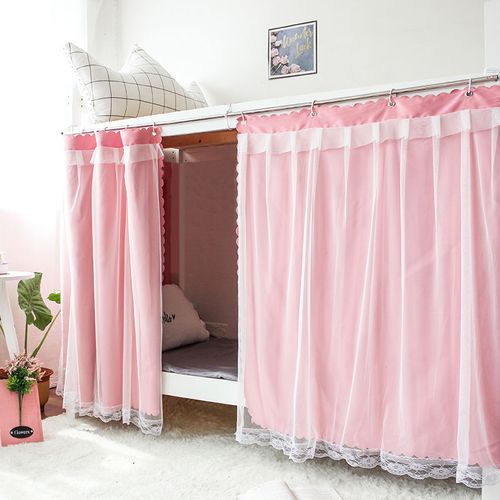 【特惠高遮光】床帘宿舍下铺上铺ins蚊帐一体式支架遮光寝室寝室