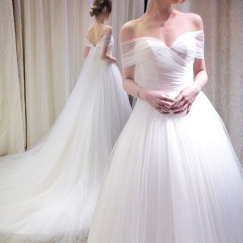 新款时尚亚马逊速卖通wish新娘结婚婚纱礼服韩版显瘦款式