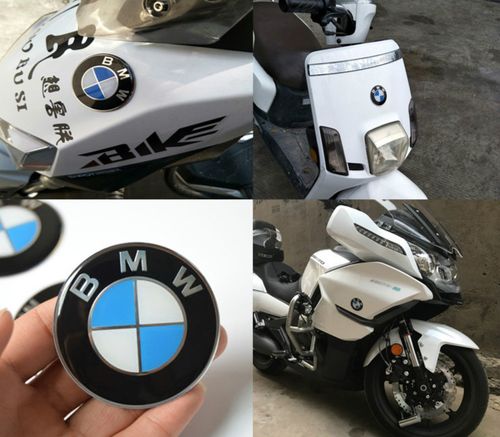 适用宝马摩托车改装车标bmw标志3d金属标个性车花装饰