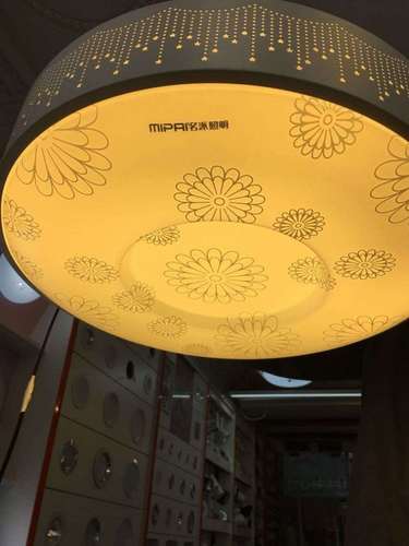 名派led圆形吸顶灯卧t室房间餐厅简约浪漫三色变光36w