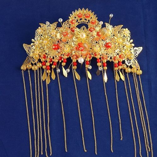 头饰大凤古装新娘冠品复古中式龙凤褂发饰品秀禾服凤冠【3月5日发完】