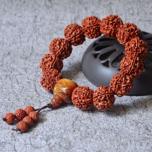 尼泊尔印尼金刚菩提佛珠手串五瓣菩提子手饰念珠手链男士手镯饰品