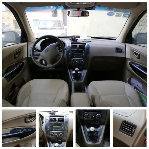 06-13款途胜碳纤维内饰贴 改装桃木内饰 中控排挡电动