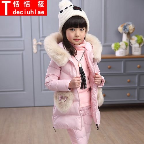 deciuhlae女童冬装套装2021新款女孩中大童童装卫衣三