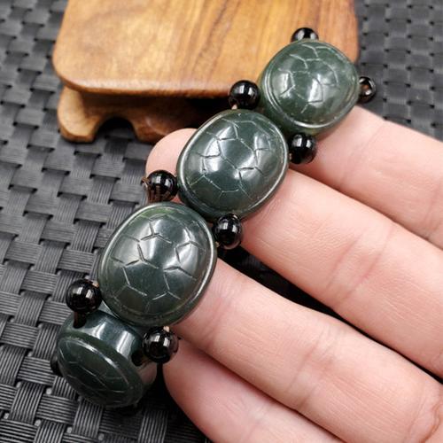 玉石和田玉乌龟手链和田玉青玉龟壳手链玉石手链手串