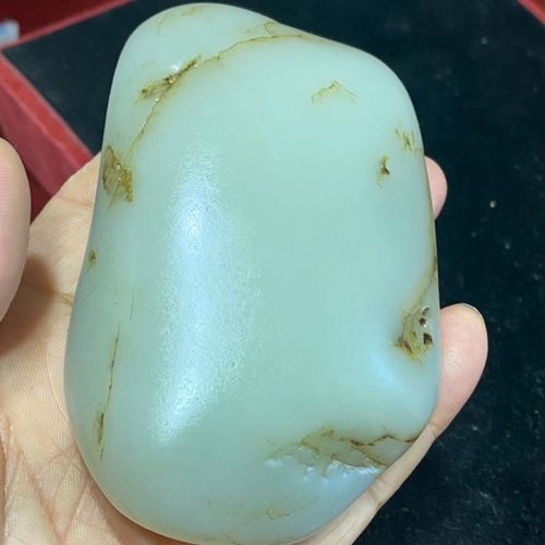 和田籽料原石402克玉和田玉石籽玉和田玉玉籽和田青玉白玉墨玉玉