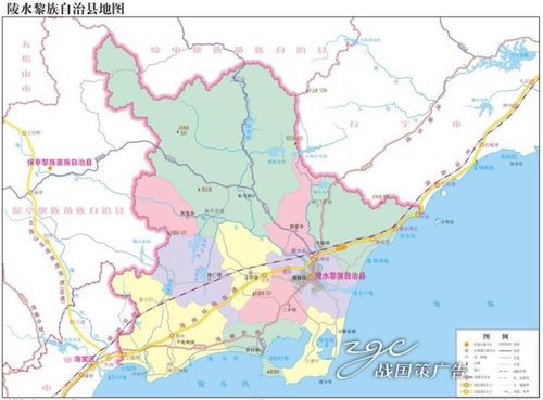 定制电子版交通水系卫星地形政区地图海南省陵水黎族自治县