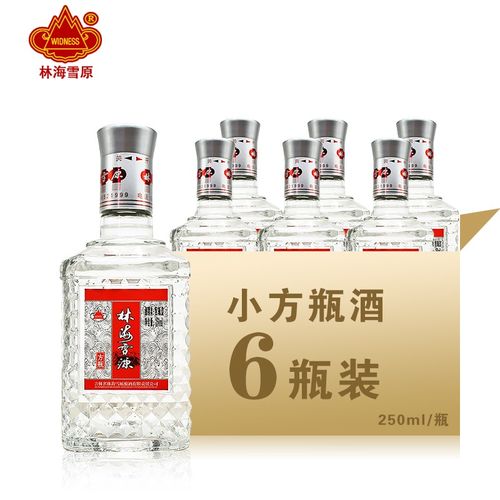林海雪原 42度小方瓶装 精酿粮食酒 浓香型白酒 250ml