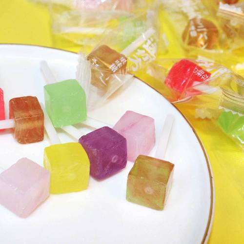 小方糖迷你棒棒糖网红水果味切片糖混合口味儿童零食喜糖