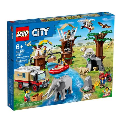 乐高(lego)60307  野生动物救援营 积木玩具城市系列
