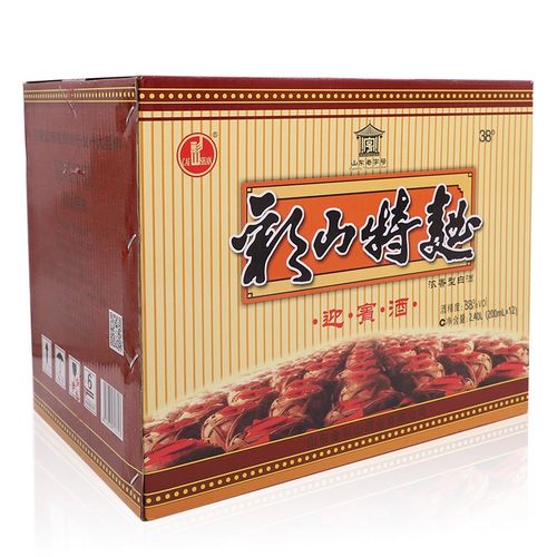 彩山酒 38°彩山特曲铁盒迎宾小瓶酒200ml*12 整箱