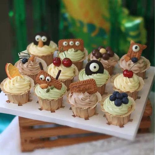 搞怪网红可爱纸杯小蛋糕聚会下午茶甜品生日上海福州北京同城配送