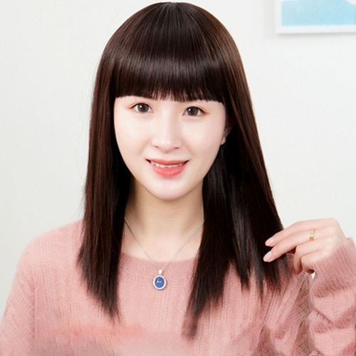 假发套女全头逼真整顶长发长直发全真发女士假发逼真自然妈妈发型