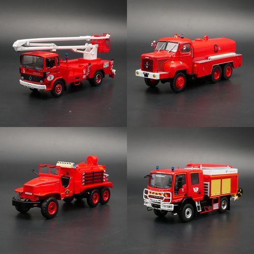 ixo 1/43消防车模型gmc berilet renault iveco依维柯玩具车模型