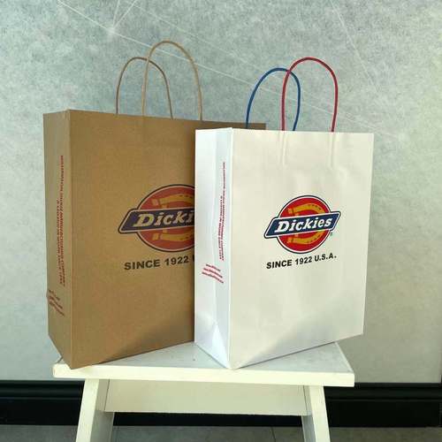 蒂克 迪克斯 迪k凯斯 纸袋子 手提袋 白牛皮纸袋服装